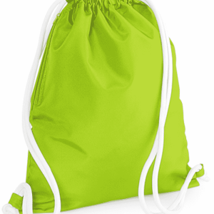 Premium Gymtas met naam (Lime)