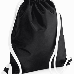 Premium Gymtas met naam (zwart)