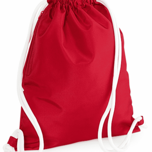 Premium Gymtas met naam (Rood)