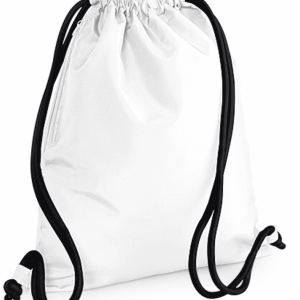 Premium Gymtas met naam (Wit)