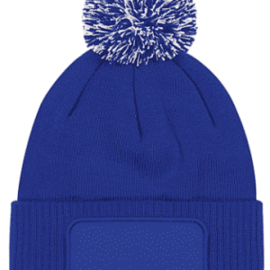Snowstar Beanie met naam (Blauw)
