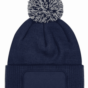 Snowstar Beanie met naam (Navy)