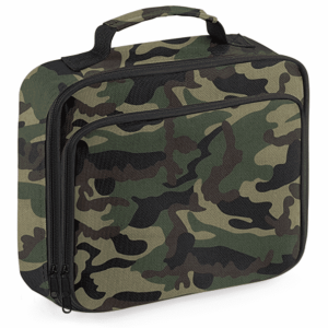 Lunchtas Double Camouflage met naam