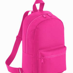 Rugtas Fashion Bubblegum fuchsia met naam