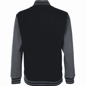 Baseball jasje met naam (zwart – grijs)