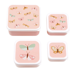 Lunch & snack box set: Vlinders