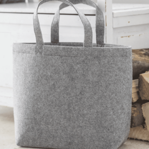 Vilten shopper – tas grijs Groot