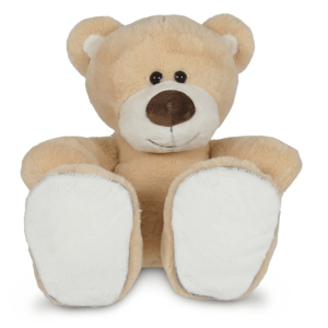 Knuffel beer Boris voetjes met naam