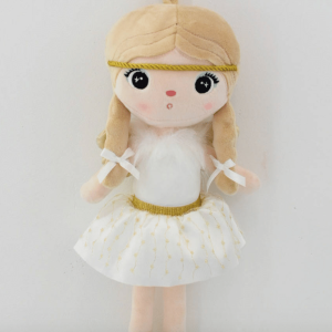 Pop Engel Wit/goud klein 30cm met naam (origineel)