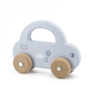 Label Label – LITTLE Auto – blauw met naam