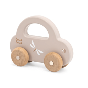 Label Label – LITTLE CAR – Nougat met naam