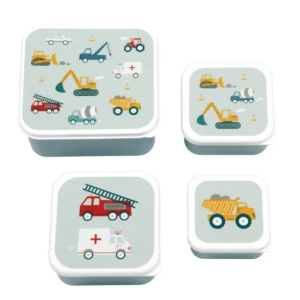 Lunch & snack box set: Voertuigen