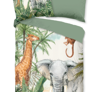 Dekbedovertrek Good Morning Jungle met naam
