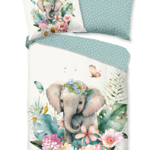 Dekbedovertrek Good Morning Olifant met naam
