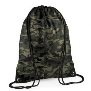 Gymtas camouflage met naam