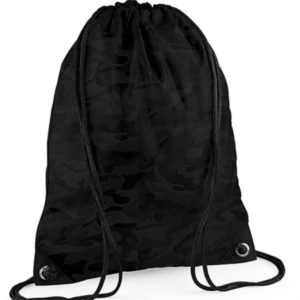 Gymtas (Midnight) camouflage met naam (donker)