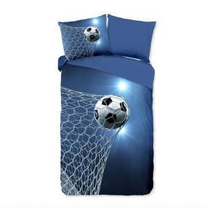 Dekbedovertrek Voetbal (net) met naam