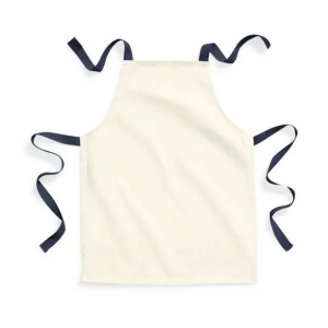 Kinderkookschort met naam Wit/Navy