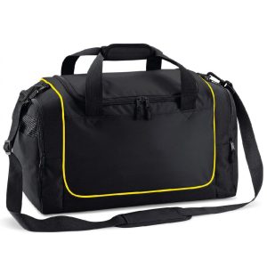 Gepersonaliseerde Sporttas met naam (Zwart-Geel)