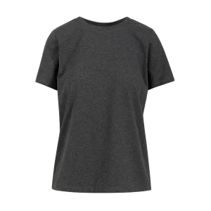 T-SHIRT MET RONDE HALS - KORTE MOUWEN - Dark Grey Melange