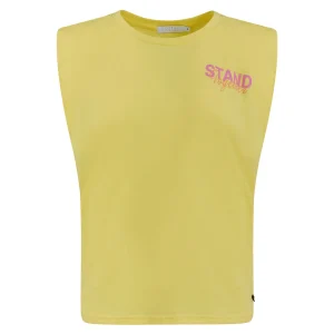 T-SHIRT W. TOGETHER PRINT - Warm lemon