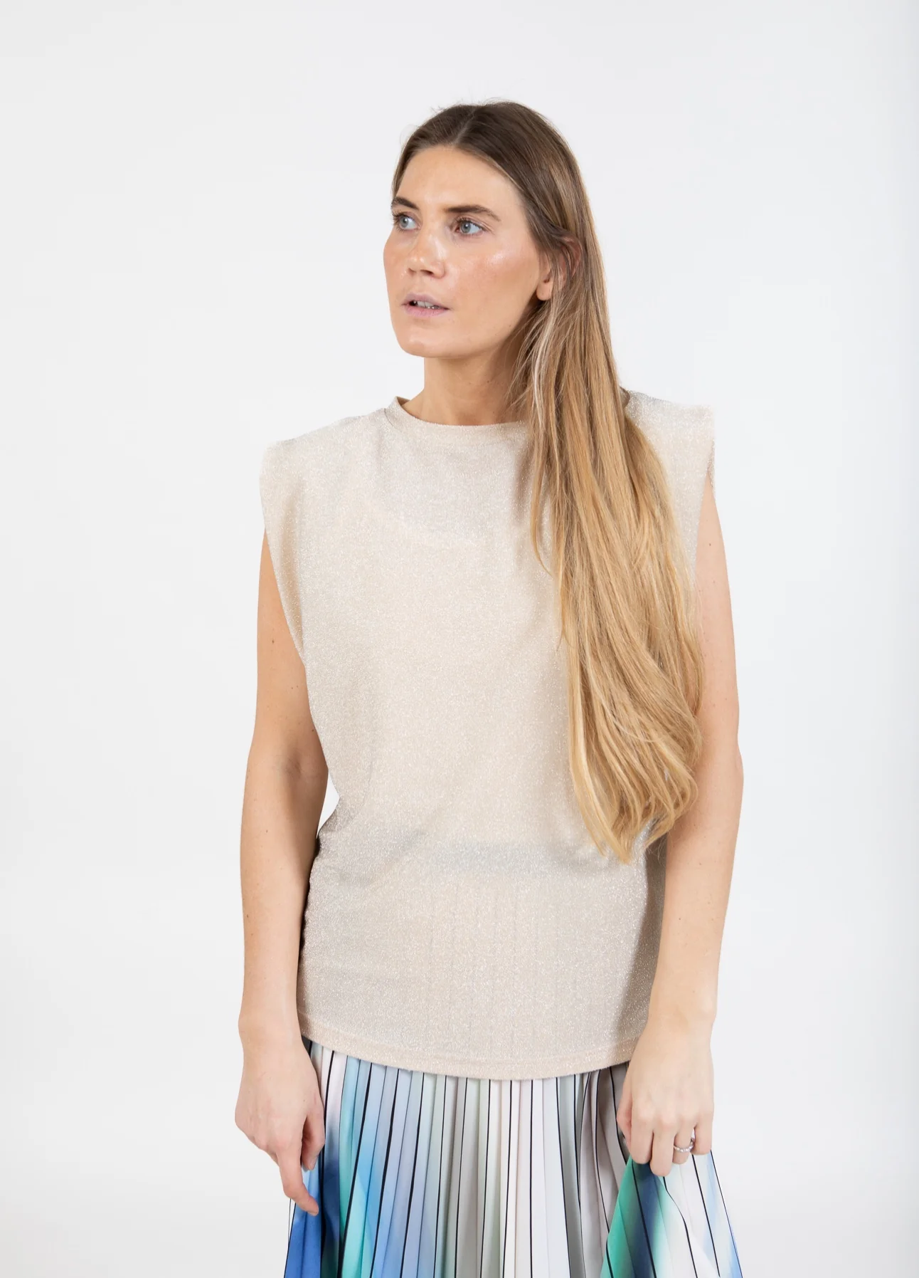 TOP IN LUREX - Ruby creme - Afbeelding 4