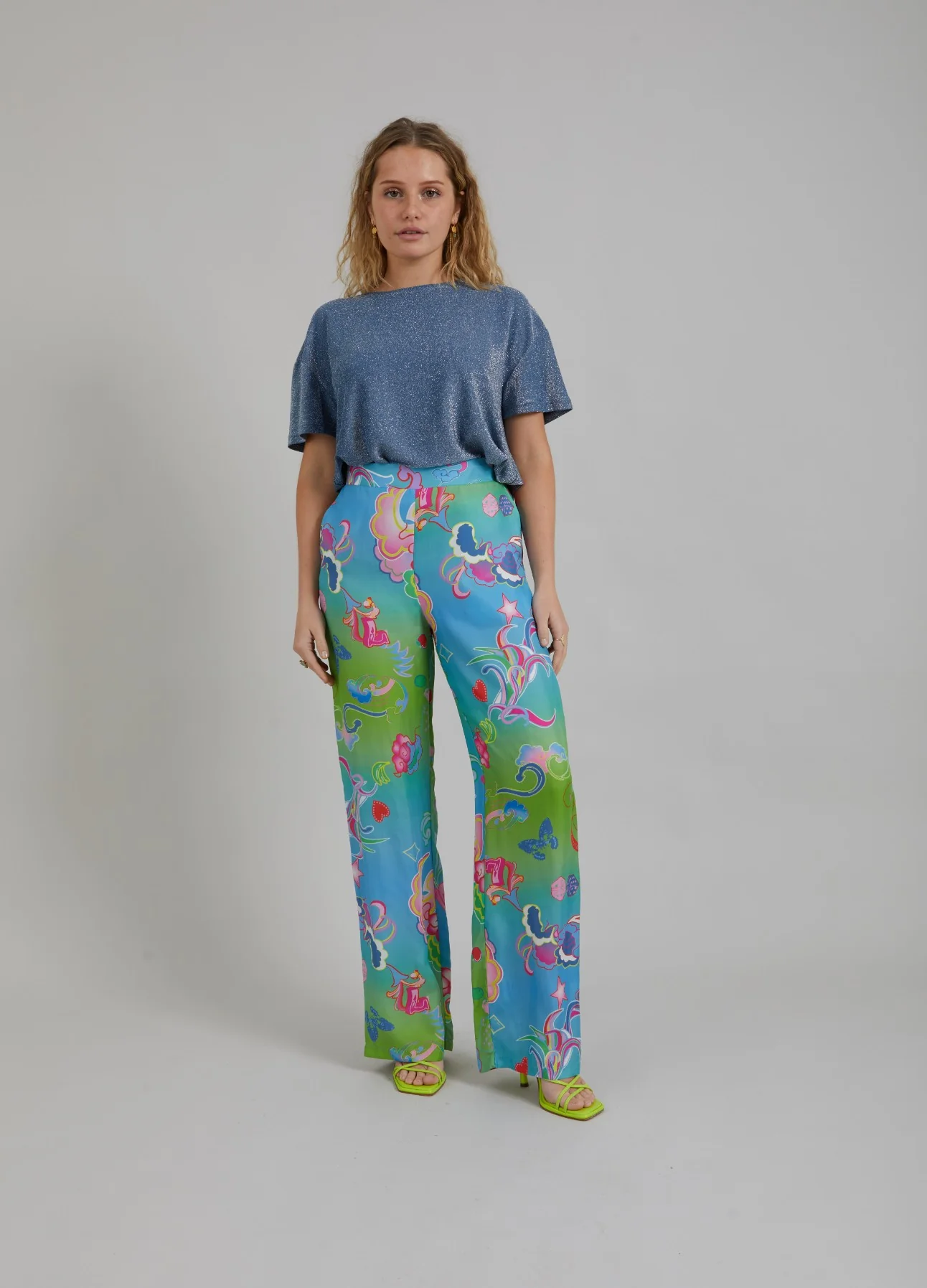 TROUSERS W. GAME ON PRINT - SILLE FIT - Game on print - Afbeelding 3