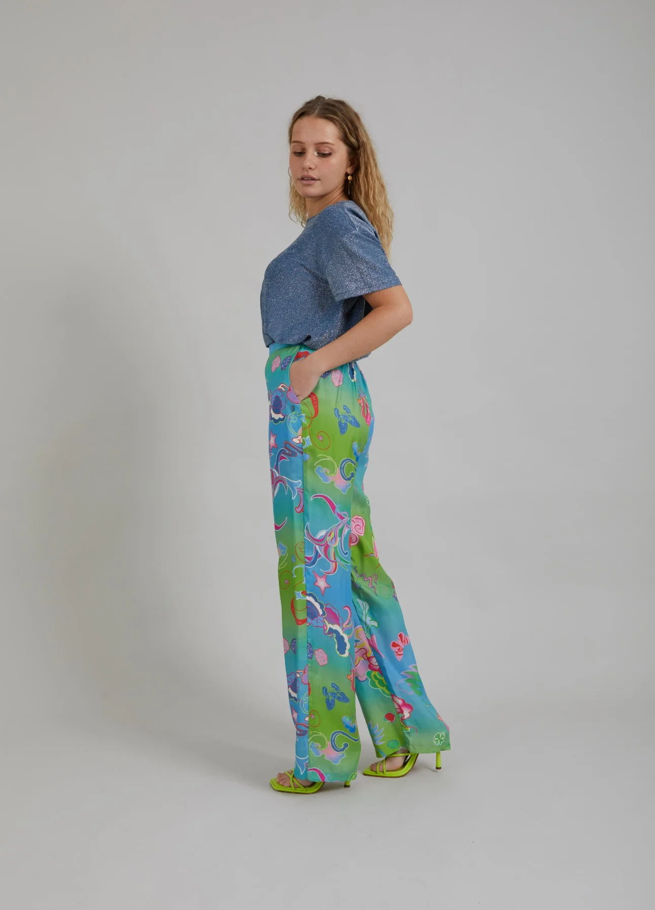 TROUSERS W. GAME ON PRINT - SILLE FIT - Game on print - Afbeelding 6