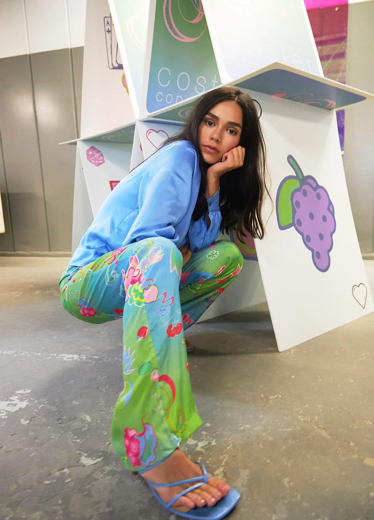 TROUSERS W. GAME ON PRINT - SILLE FIT - Game on print - Afbeelding 9