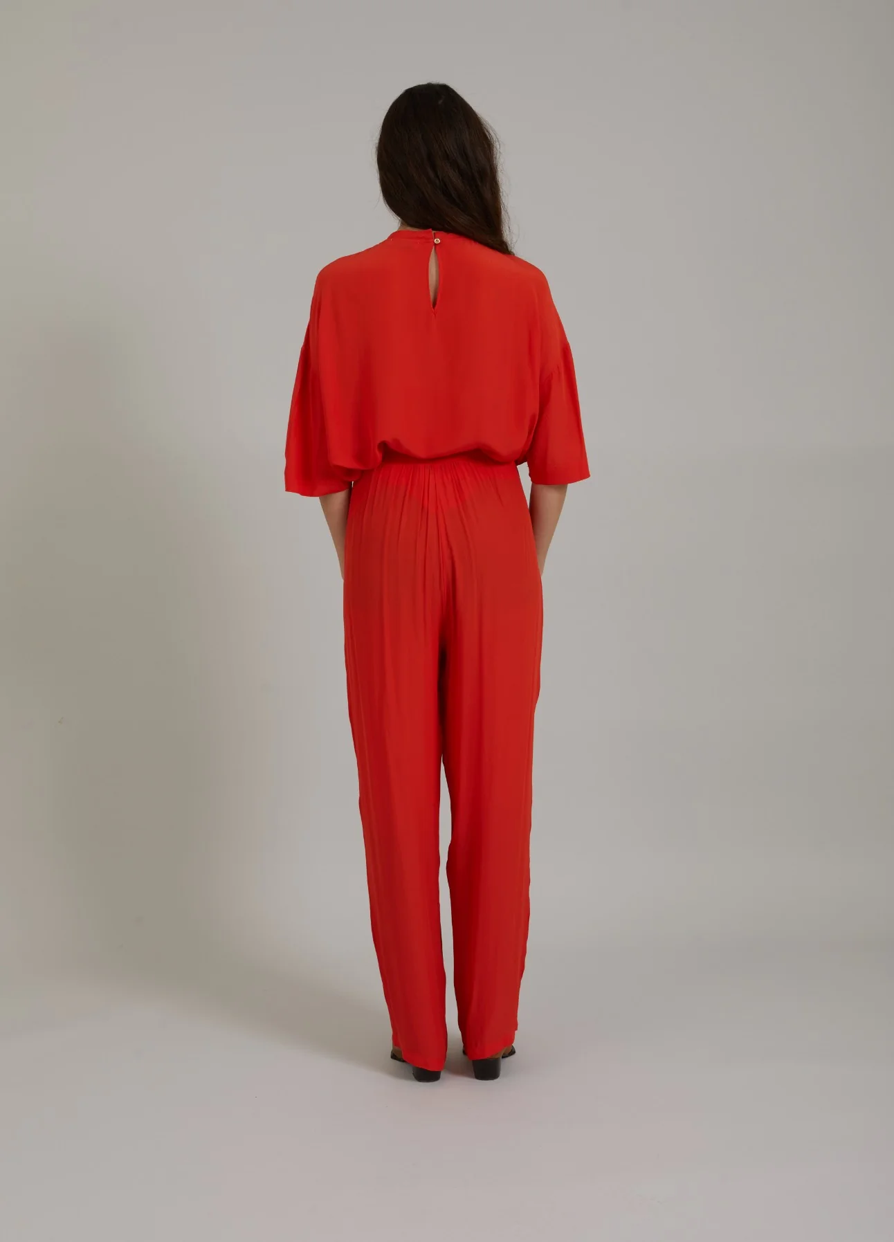 TROUSERS W. PLEATS - STELLA FIT - Lipstick red - Afbeelding 9