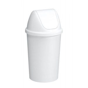 TWINGA PRULLENBAK – MET SWING DEKSEL – 45 L – WIT
