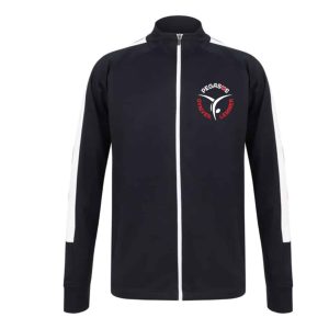 Trainingsjasje Pegasus VOLW. met naam (navy-wit)