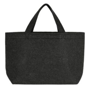 Vilten shopper – tas donkergrijs
