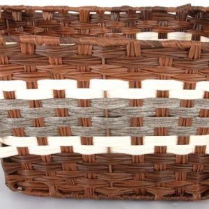 Volare Gevlochten Rieten Fietsmand