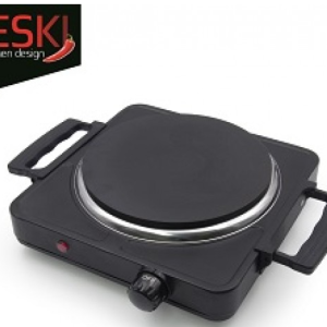 Enkele kookplaat 1500 watt, zwart