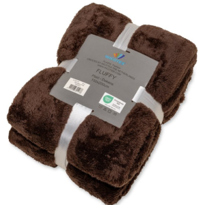 Wicotex Fleece deken Fluffy Bruin