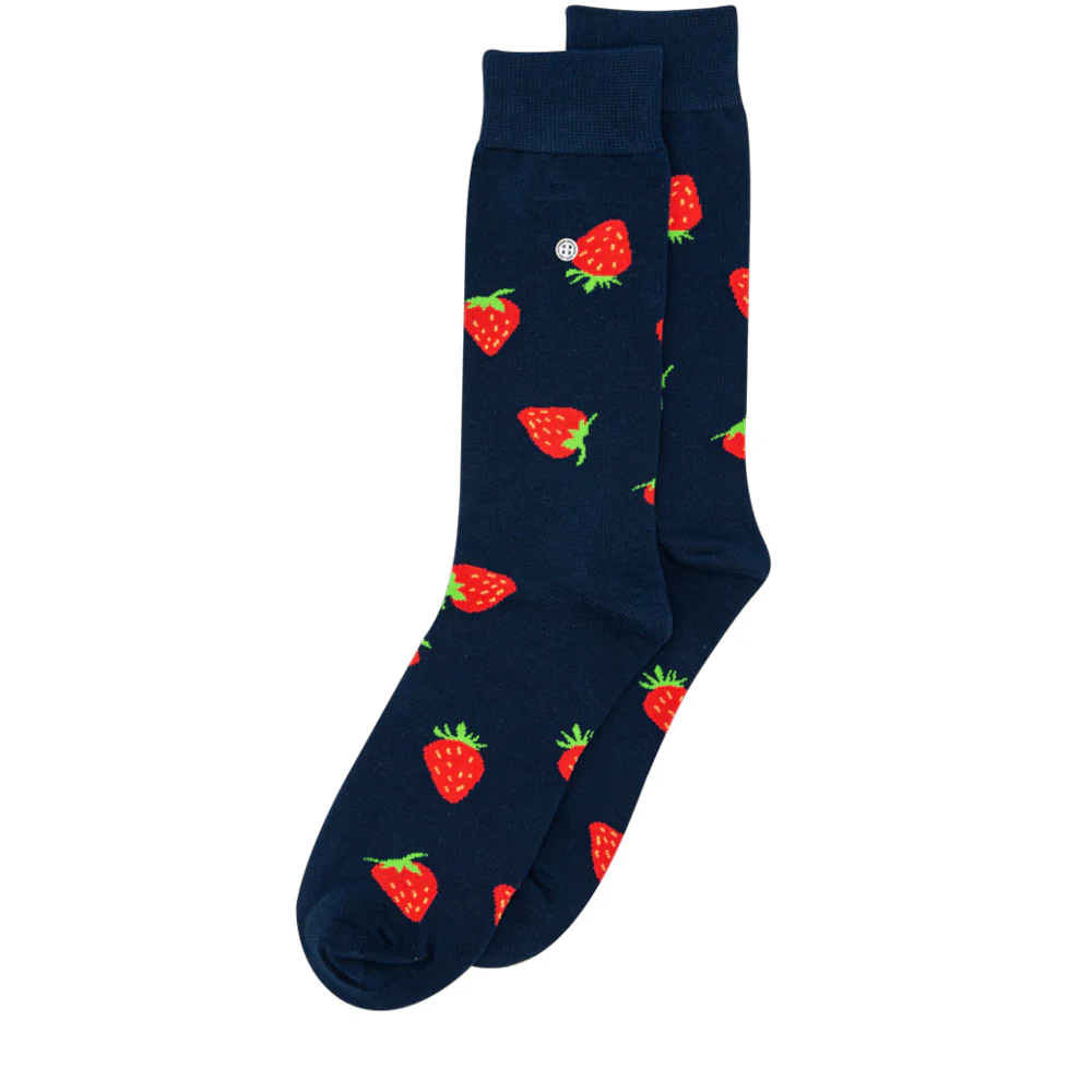 Alfredo Gonzales Sokken Strawberries AG-SK-STA-01-109 Blauw - Afbeelding 2