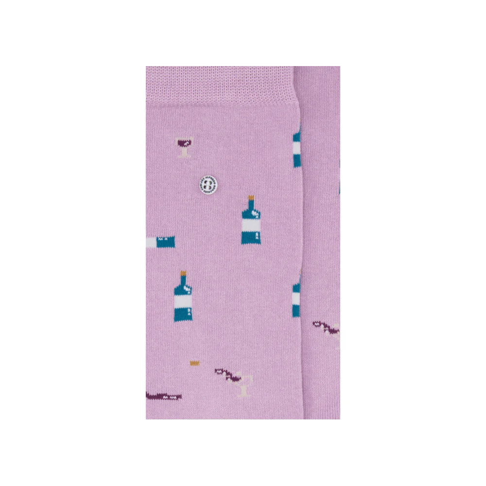 Alfredo Gonzales Sokken Wine AG-SK-WINE-01-141 LILA - Afbeelding 3