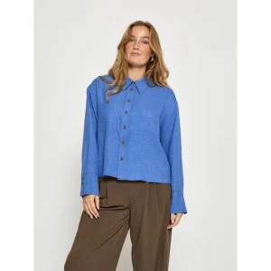 Amparo Blue Melange short shirt Gaby