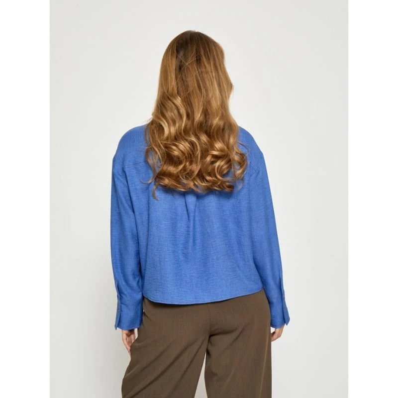 Amparo Blue Melange short shirt Gaby - Afbeelding 3