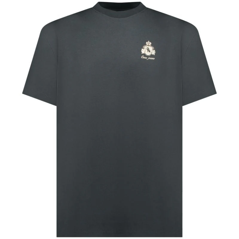 Antracietgrijs backprint t-shirt Nazuro