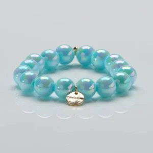 Azure Pearl parelarmband 12mm