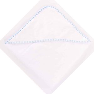 Badcape blauwe bies met naam