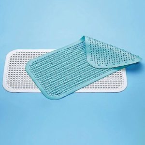 Papillon Badmat (blauw) 73,5 x 35 cm