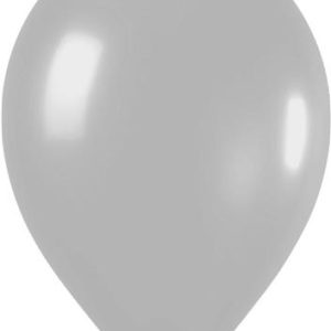 Ballonnen metallic Zilver per 25 stuks