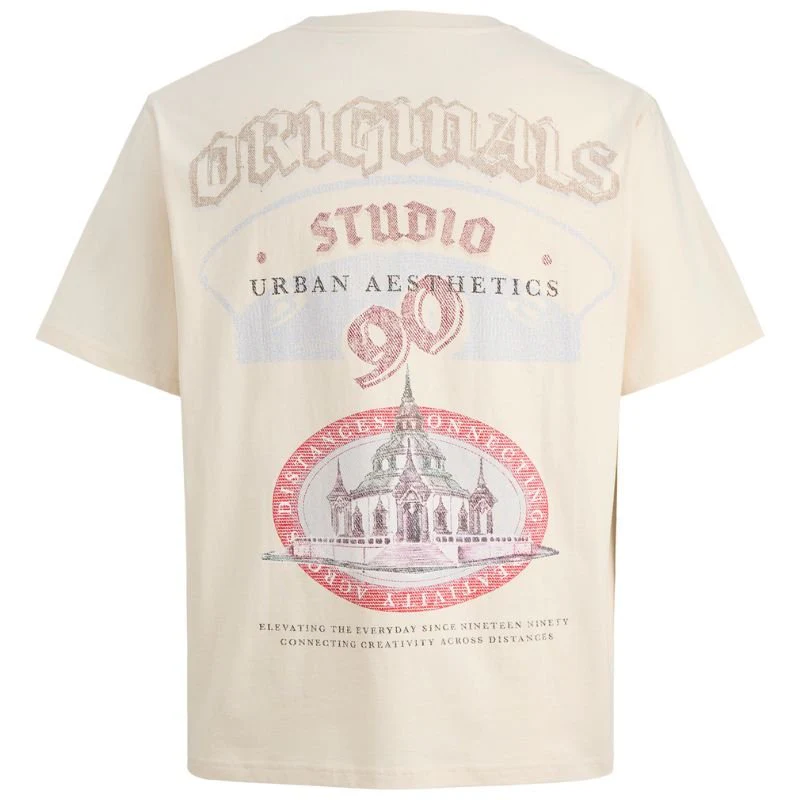 Beige backprint t-shirt Meadows - Afbeelding 3