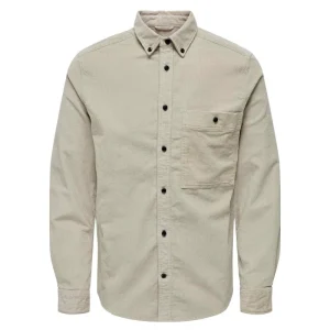 Beige cord shirt Newterry