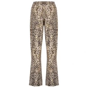 Beige geprinte broek 51232