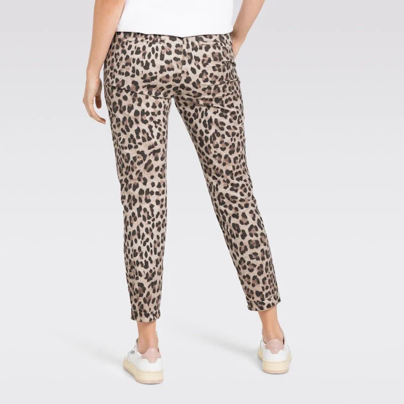 Beige leo chino Turn Up - Afbeelding 3