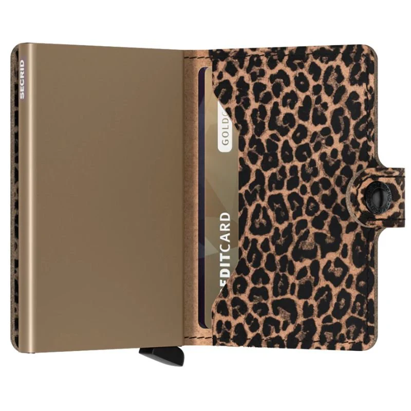 Beige miniwallet Leo - Afbeelding 3